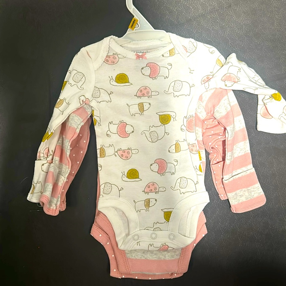 Carters newborn baby girl onesies